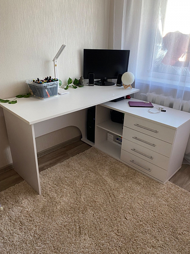 Компьютерный стол с тумбой КСТ-109 тумба слева фото покупателя 73