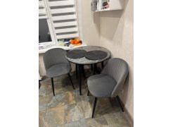 Стул на металлокаркасе Gabi blue / black фото покупателя 541