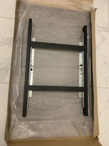 Деревянный стол Лота Лофт 140х80 черный матовый / бетон светлый фото покупателя 884