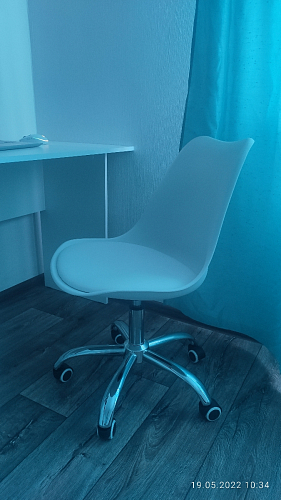 Компьютерное кресло Kolin с подушкой clear / white фото покупателя 145