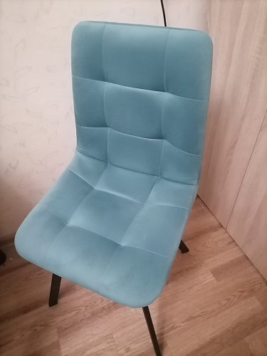 Стул на металлокаркасе Чилли черный / зеленый фото покупателя 1337