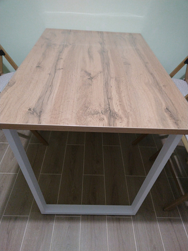 Стол Лота Лофт 120 32 мм бетон / черный матовый фото покупателя 486