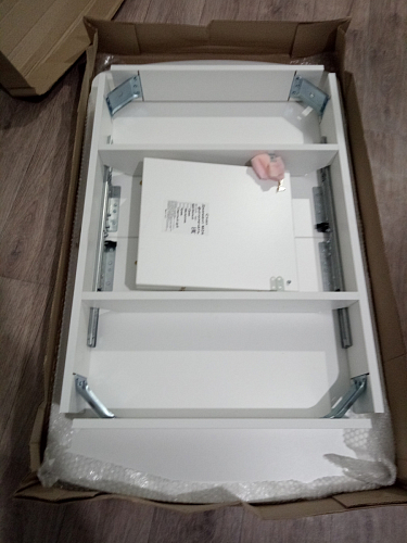 Стеклянный стол Бриллиант белый фото покупателя 8