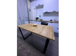 Стол Лота Лофт 120 25 мм дуб делано темный / черный матовый фото покупателя 546