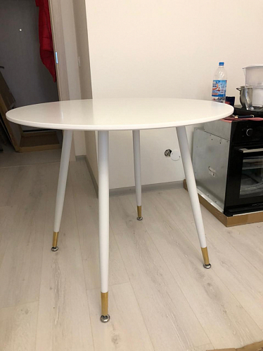 Стол круглый Bianka 80 white фото покупателя 14