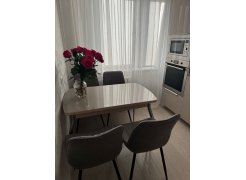 Стул на металлокаркасе Седа К крутящийся светло-серый  / белый фото покупателя 349