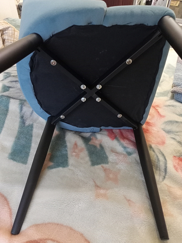 Стул на металлокаркасе Kora gray / black фото покупателя 96