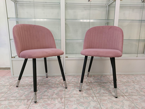 Стул на металлокаркасе Gabi 1 light purple / black фото покупателя 92