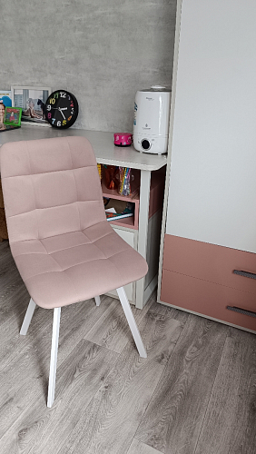 Стул на металлокаркасе Чилли К черный / зеленый фото покупателя 590