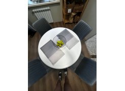 Стул на металлокаркасе Седа К крутящийся светло-серый  / белый фото покупателя 232