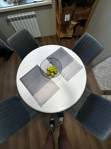 Комплект стульев Вейв 4 шт светло-серый / черный фото покупателя 232