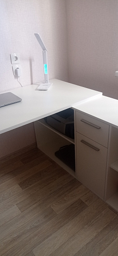 Письменный стол Лайт 03.245F белый гладкий 101 фото покупателя 176