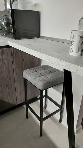 Барный стул Лофт линкольн белый / белый матовый фото покупателя 308