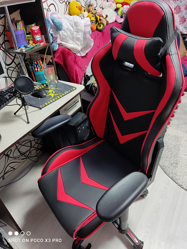 Компьютерное кресло Racer черный / красный / бежевый фото покупателя 150