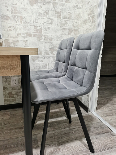 Стул на металлокаркасе Чилли зеленый / черный фото покупателя 1016