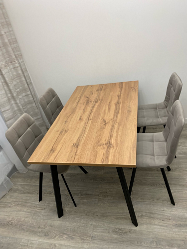 Комплект стульев Чилли 2 шт бежевый / черный фото покупателя 218