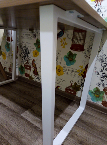 Деревянный стол Лота Лофт 140х80 дуб крафт табачный / черный матовый фото покупателя 78