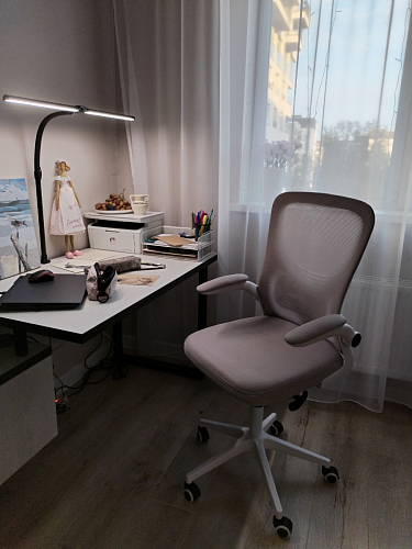 Компьютерное кресло Konfi gray / blue / white фото покупателя 183