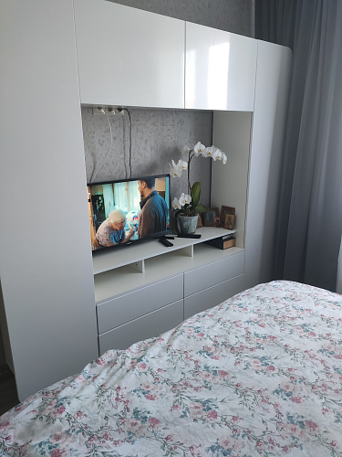 Готовая гостиная Румба белый / белый глянец  - Уцененный экземпляр фото покупателя 137