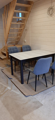 Деревянный стол Джаз ПР-1 СБ/СБ 04 СБ серый бетон фото покупателя 1