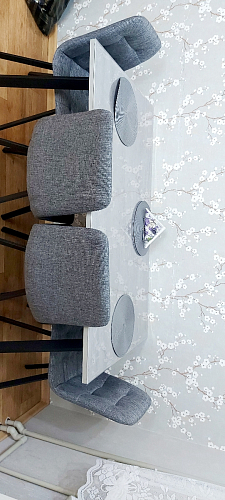 Стол Тринити Лофт 120 32 мм дуб галифакс табако / черный матовый фото покупателя 521