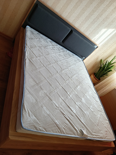 Двуспальная кровать Клауд 160х200 парящая дуб крафт золотой / антрацит фото покупателя 338