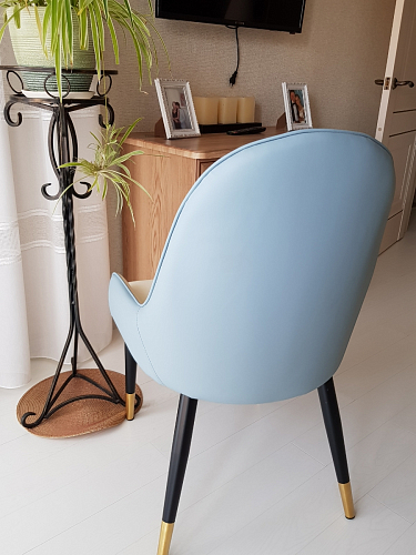 Стул на металлокаркасе Rendal light blue / white фото покупателя 7