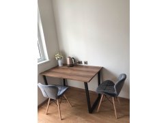 Стол Лота Лофт 140 25 мм черный матовый / бетон фото покупателя 597