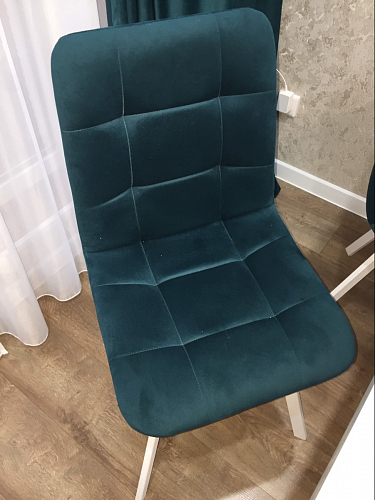 Комплект из "Стул на металлокаркасе Чилли розовый / черный каркас" 2 шт. фото покупателя 1462