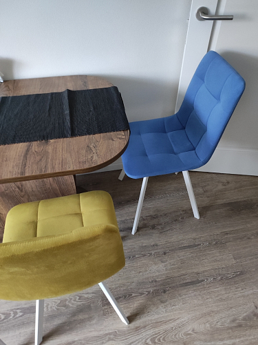 Стул на металлокаркасе Чилли черный / зеленый фото покупателя 941