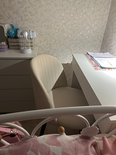 Стул на металлокаркасе Gabi 1 light purple / black фото покупателя 542