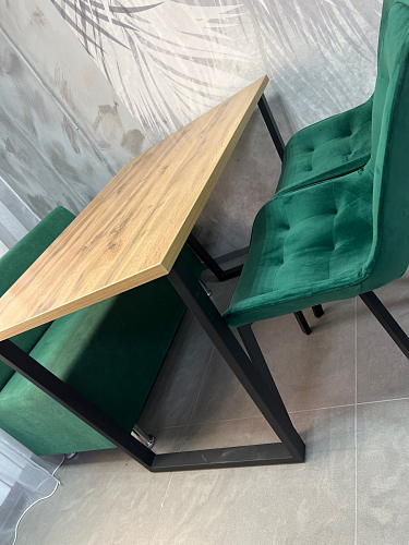 Стол раскладной Лота Лофт 120 25 мм юта / черный матовый фото покупателя 836