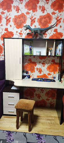 Компьютерный стол КСТ-16 левый дуб сонома / белый фото покупателя 101