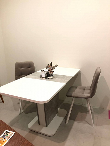 Стул на металлокаркасе Чилли черный / голубой фото покупателя 841