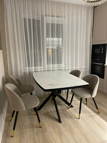 Стул на металлокаркасе Gabi gray / black фото покупателя 284