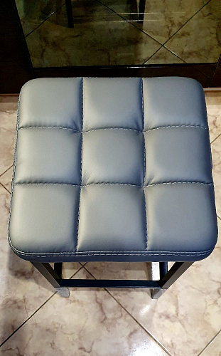 Барный стул Лофт ткань канди грей / черный матовый фото покупателя 84