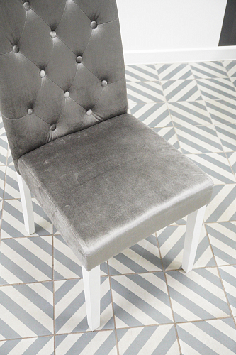 Стул Amelia white / fabric grey из шоурума 1