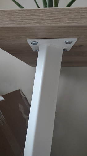 Стол Тринити Лофт 120 32 мм бетон / черный матовый фото покупателя 41