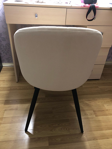 Стул на металлокаркасе Gabi 1 line light blue / black фото покупателя 82