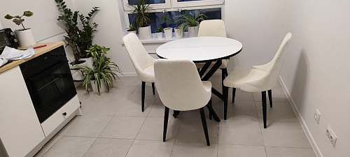 Стул на металлокаркасе Kora green / black фото покупателя 300