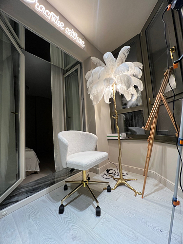 Компьютерное кресло Lika white teddy / black фото покупателя 8