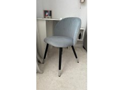 Стул на металлокаркасе Gabi 1 бежевый / черный с серебряными наконечниками фото покупателя 161