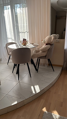 Стул на металлокаркасе Gabi 1 light purple / black фото покупателя 119