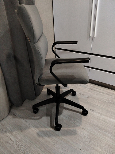 Компьютерное кресло Benefit флок серый 29 фото покупателя 58