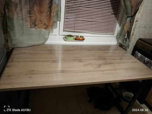 Деревянный стол Лота Лофт 140х80 дуб крафт табачный / черный матовый фото покупателя 447