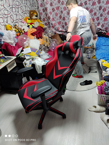 Компьютерное кресло Racer черное / оранжевое фото покупателя 149