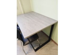 Деревянный стол Лота Лофт 120(160)х75 черный матовый / бетон светлый фото покупателя 961