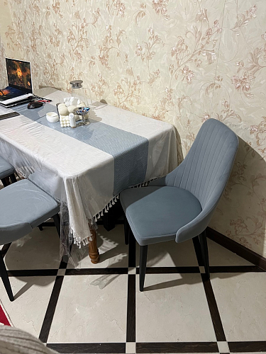 Стул на металлокаркасе Kora dark gray / black фото покупателя 374