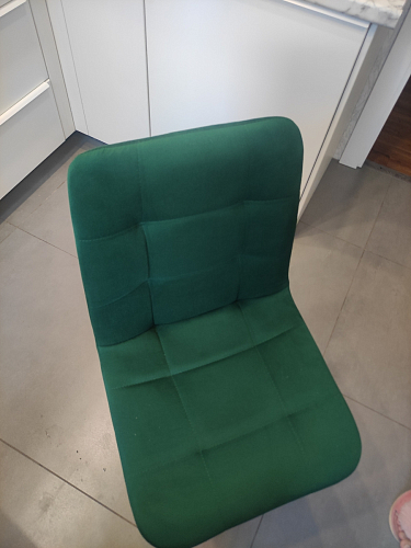 Стул на металлокаркасе Чилли К светло-серый велюр / черный каркас фото покупателя 1364