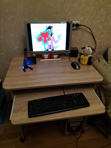 Компьютерный стол КСТ-10.1 Венге фото покупателя 2